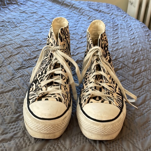 ANIMAL PRINT PLATFORM CHUCK TAYLOR ALL STAR CONVERSE - Picture 5 of 6